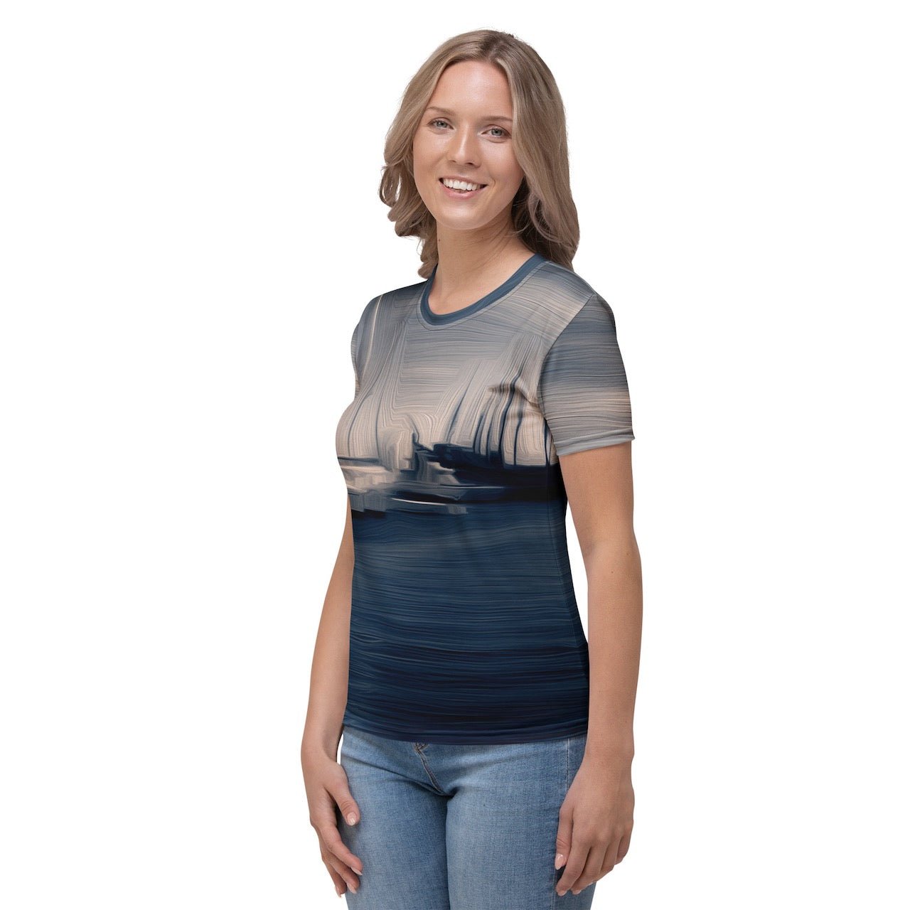The Sleeping Yachts (at Sunrise) - Womens T-Shirt - iSAW Company
