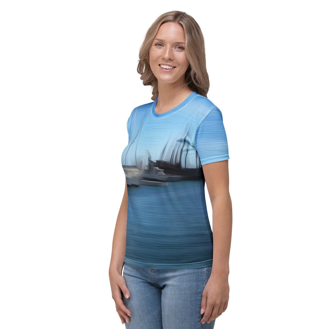 The Sleeping Yachts (at Morning) - Womens T-Shirt - iSAW Company