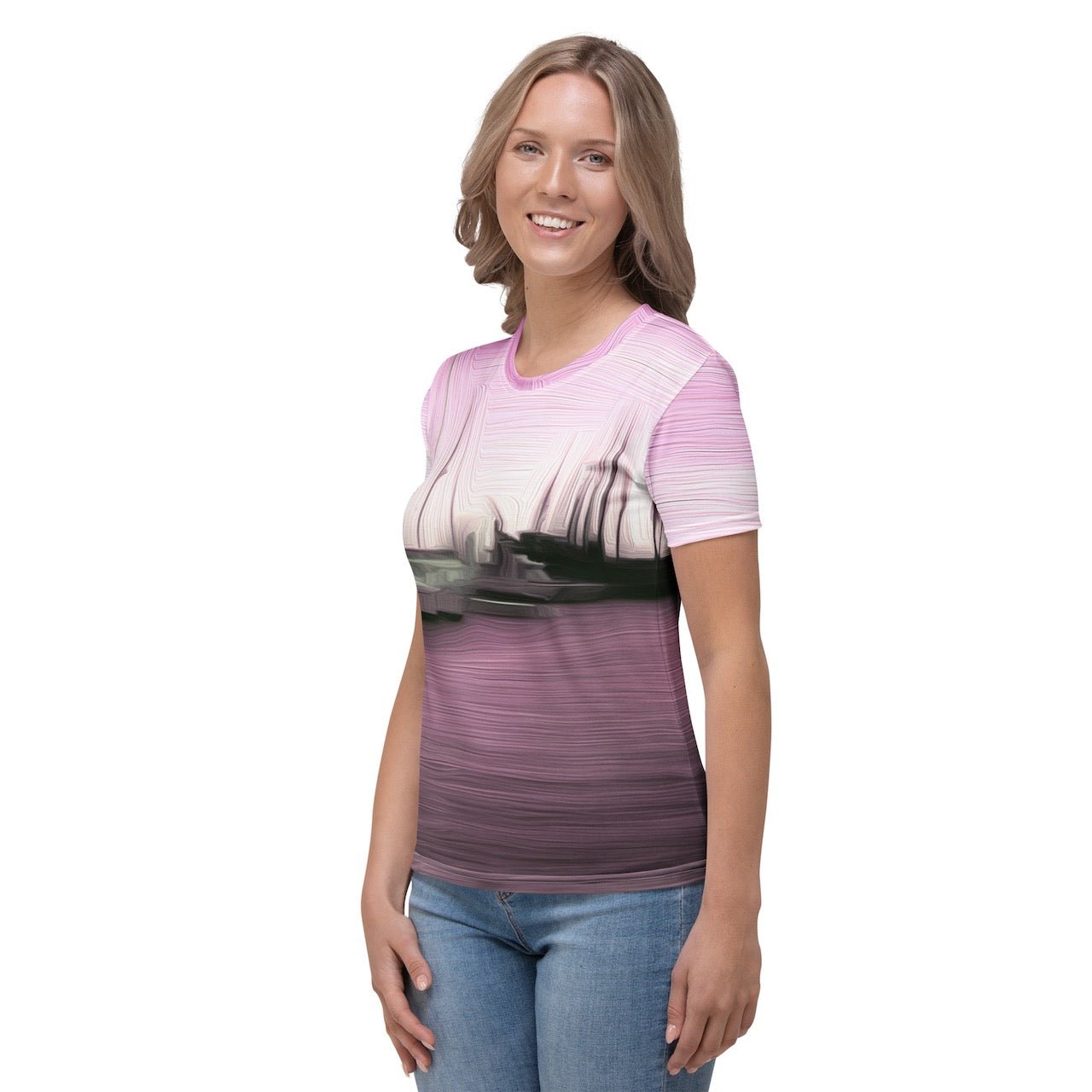 The Sleeping Yachts (at Evening) - Womens T-Shirt - iSAW Company