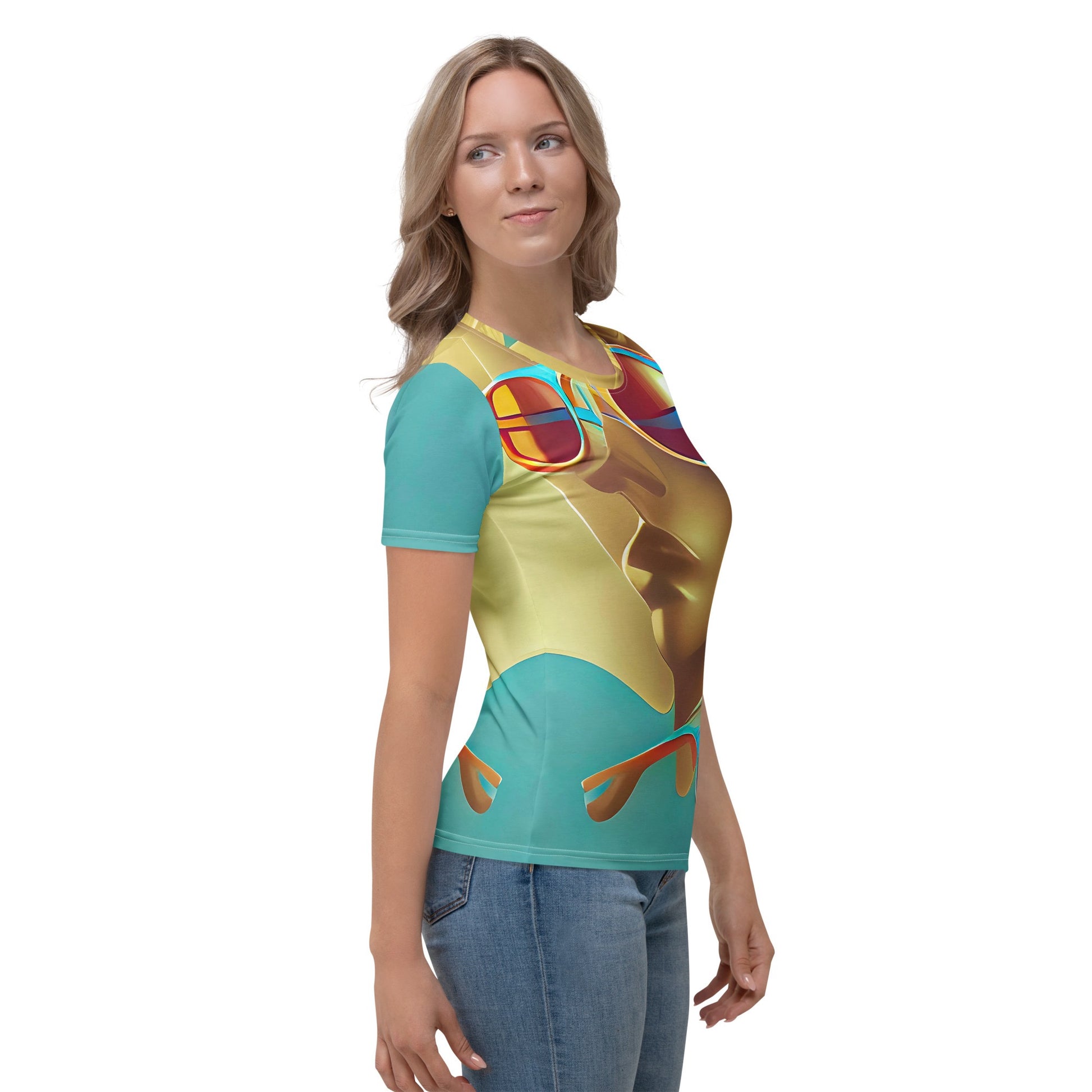 Retro Cool Blue - Womens T-Shirt - iSAW Company