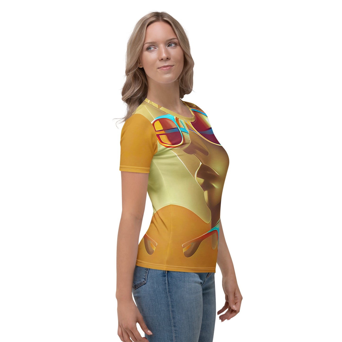Retro Cool Orange - Womens T-Shirt - iSAW Company