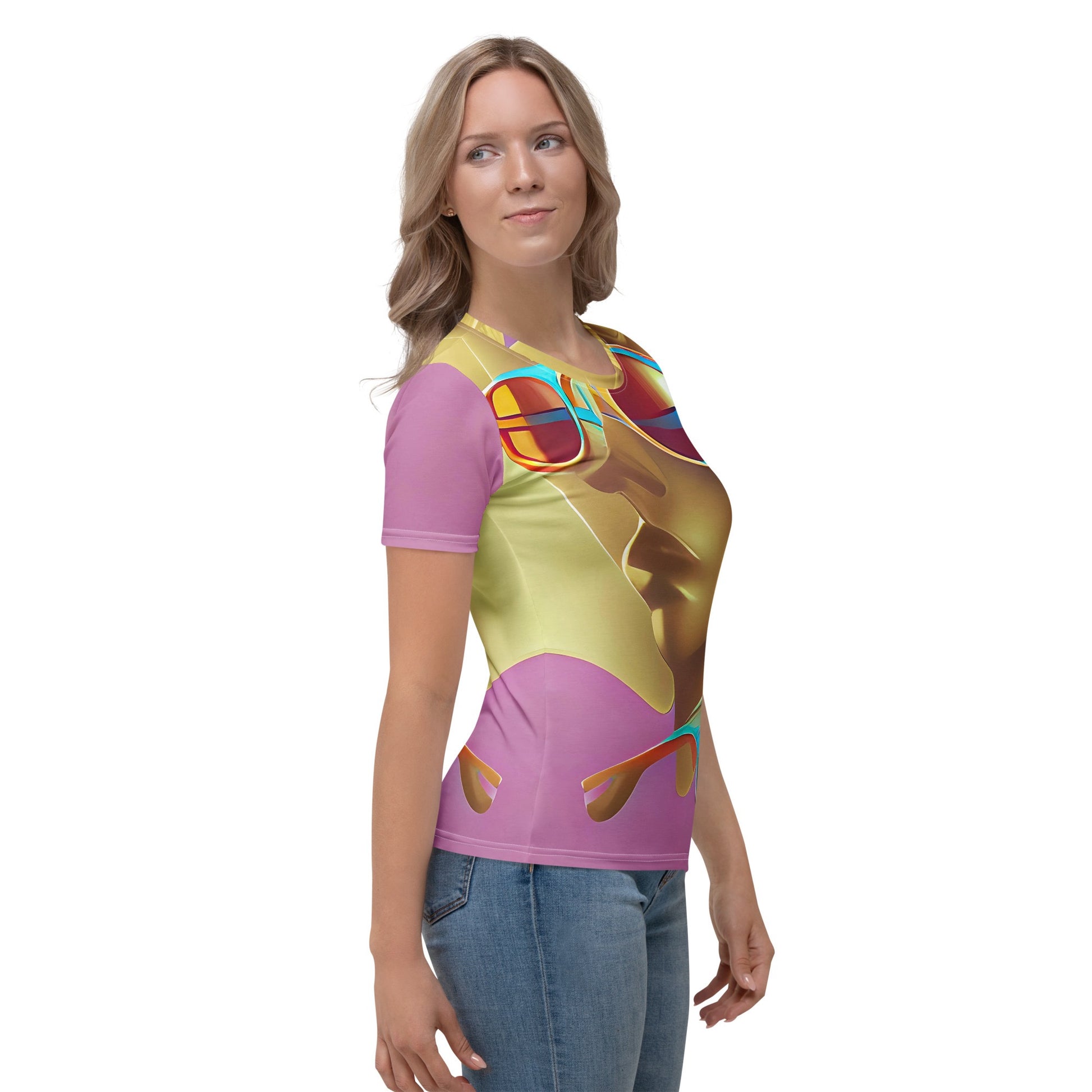 Retro Cool Pink - Womens T-Shirt - iSAW Company