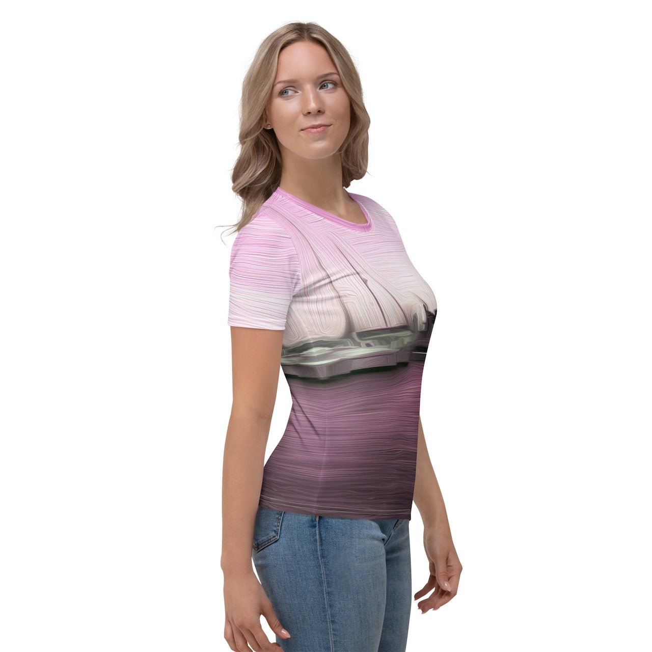 The Sleeping Yachts (at Evening) - Womens T-Shirt - iSAW Company