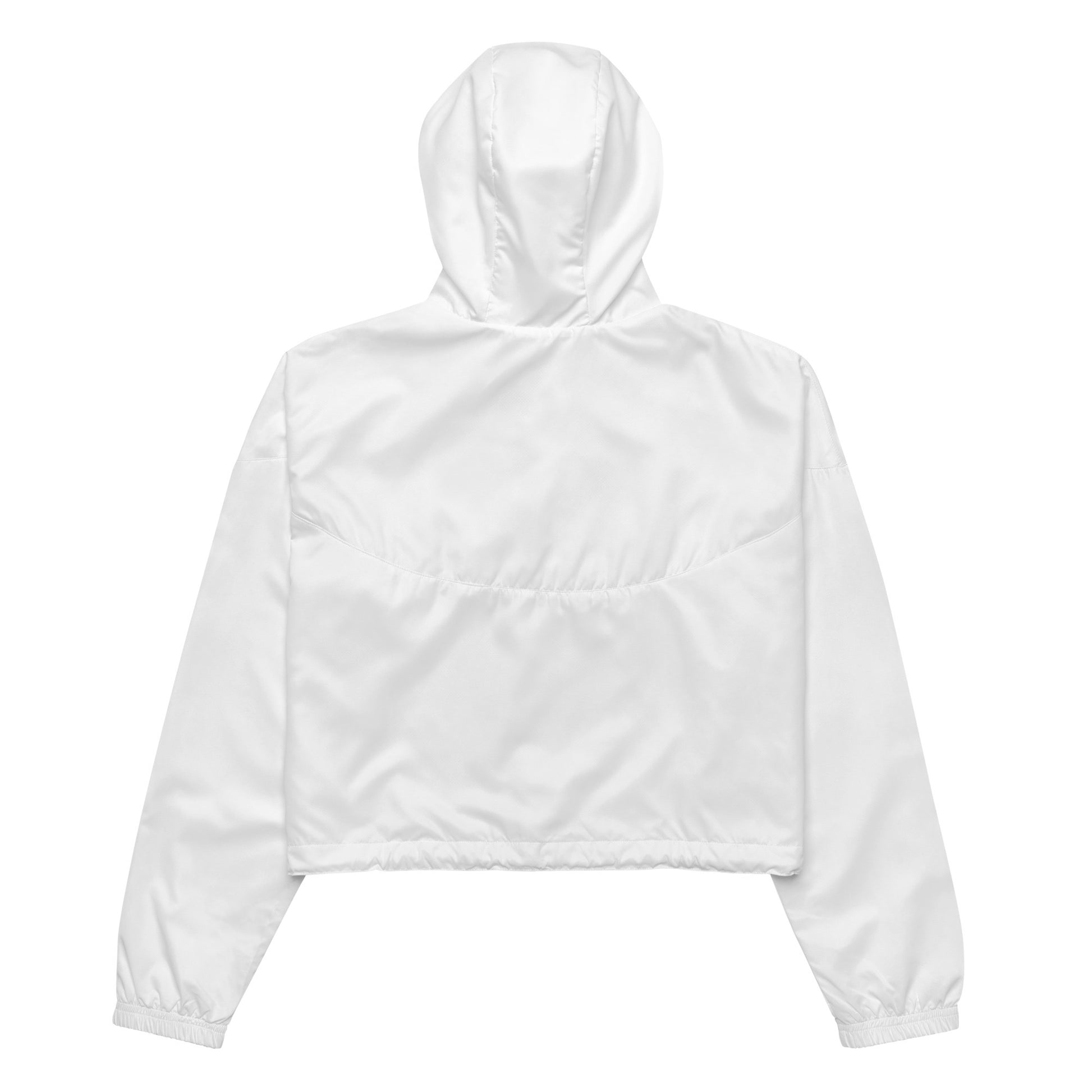 iSAW Womens White Cropped Windbreaker - iSAW Company