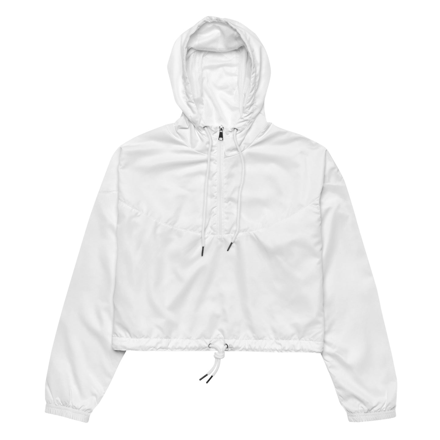 iSAW Womens White Cropped Windbreaker - iSAW Company