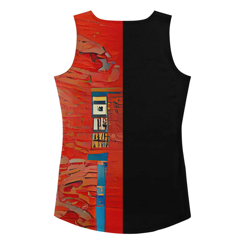 Half Black Half Hónghǎi - Womens Tank Top - iSAW Company