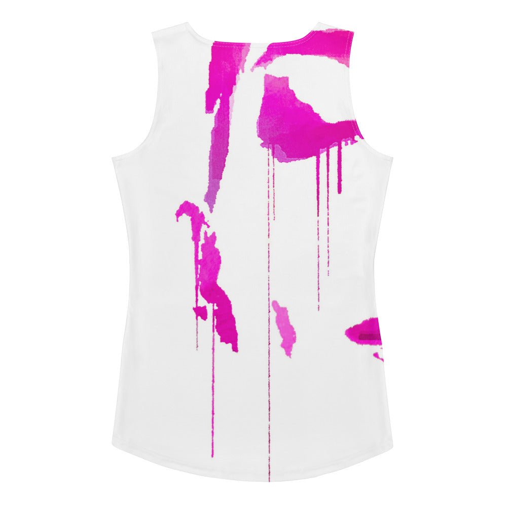 Tracks Of My Tears - Womens Pink Tank Top - iSAW Company