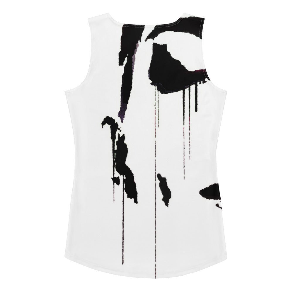 Tracks Of My Tears - Womens Black Tank Top - iSAW Company