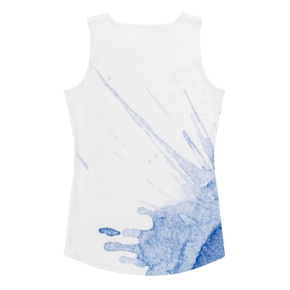 Watercolour Blue Splash - Womens Tank Top - iSAW Company