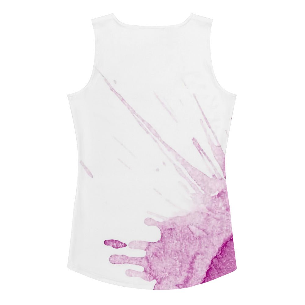 Watercolour Pink Splash - Womens Tank Top - iSAW Company