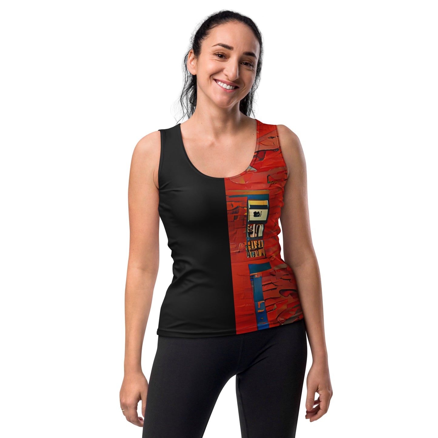 Half Black Half Hónghǎi - Womens Tank Top - iSAW Company