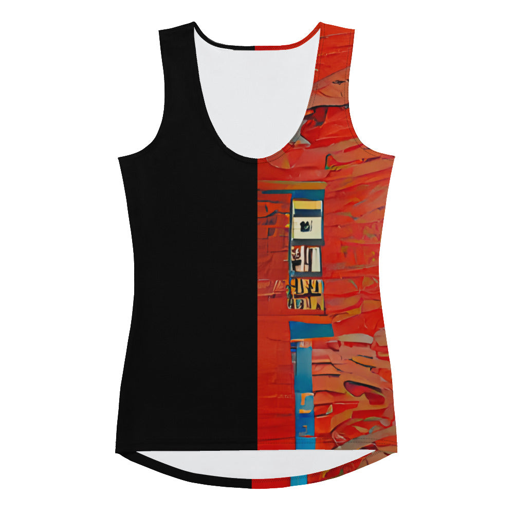 Half Black Half Hónghǎi - Womens Tank Top - iSAW Company