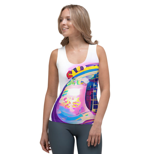 Hippie Guitar - Womens Tank Top - iSAW Company