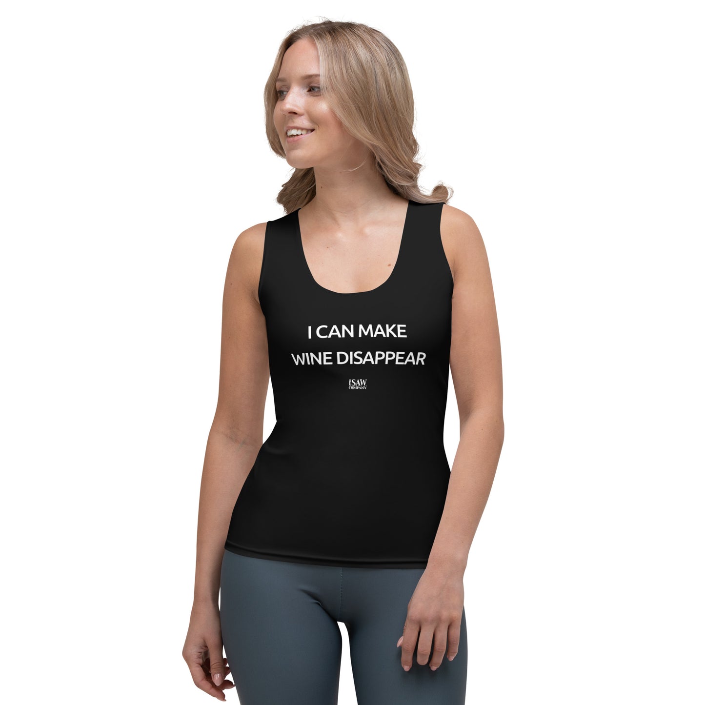 I Can Make Wine Disappear - Womens Black Tank Top - iSAW Company