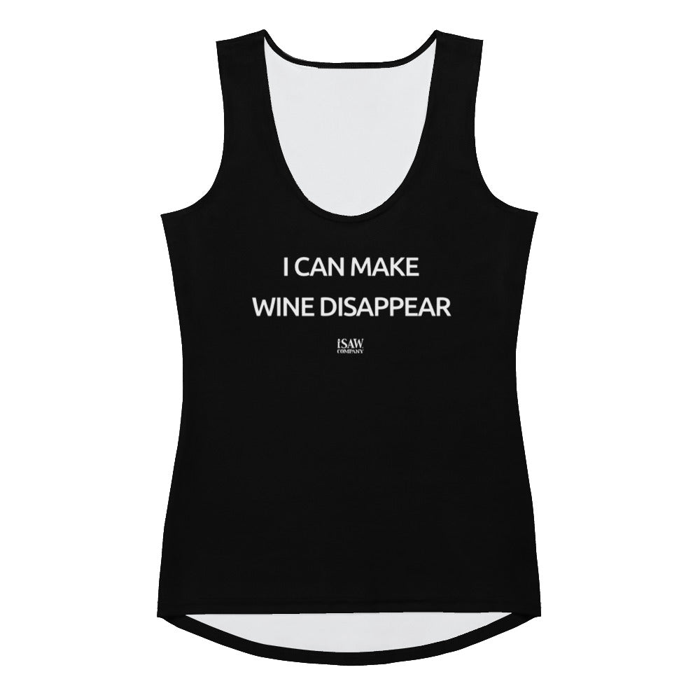 I Can Make Wine Disappear - Womens Black Tank Top - iSAW Company