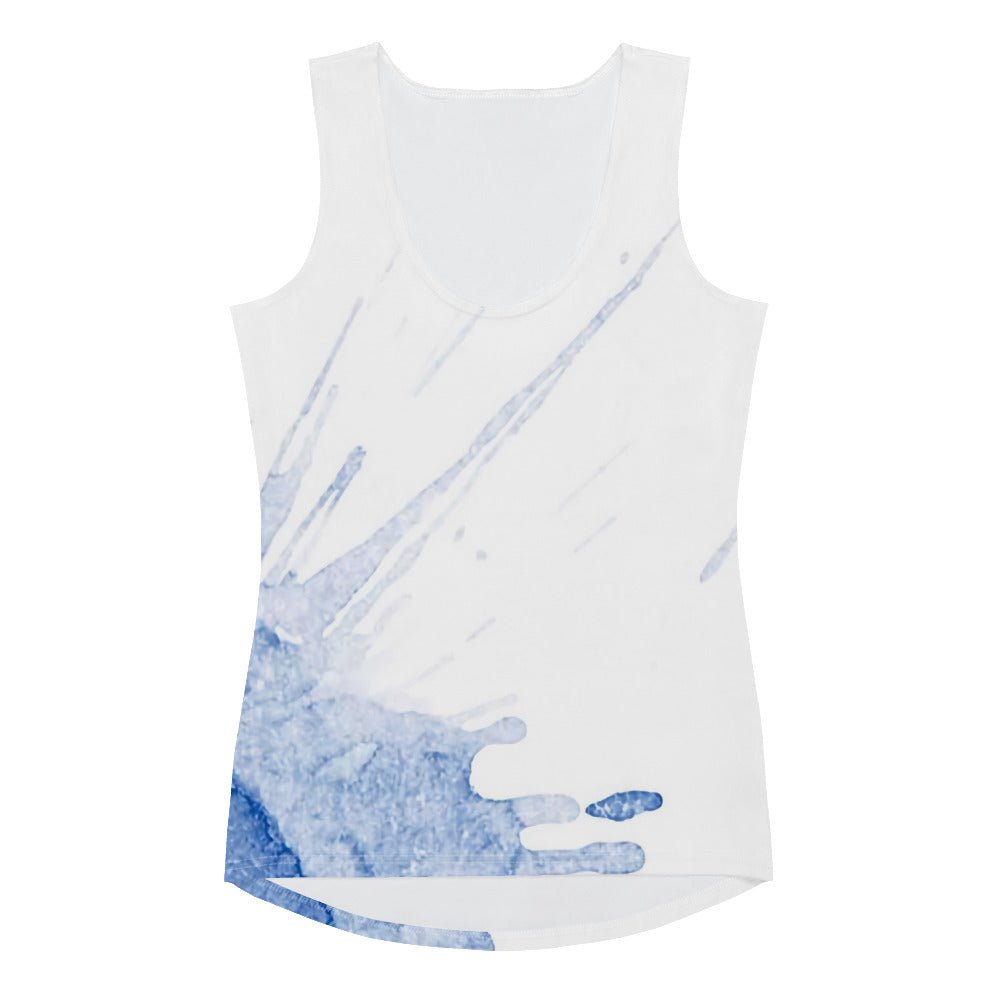 Watercolour Blue Splash - Womens Tank Top - iSAW Company