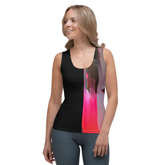 Half Black Half Báijiǔ - Womens Tank Top - iSAW Company