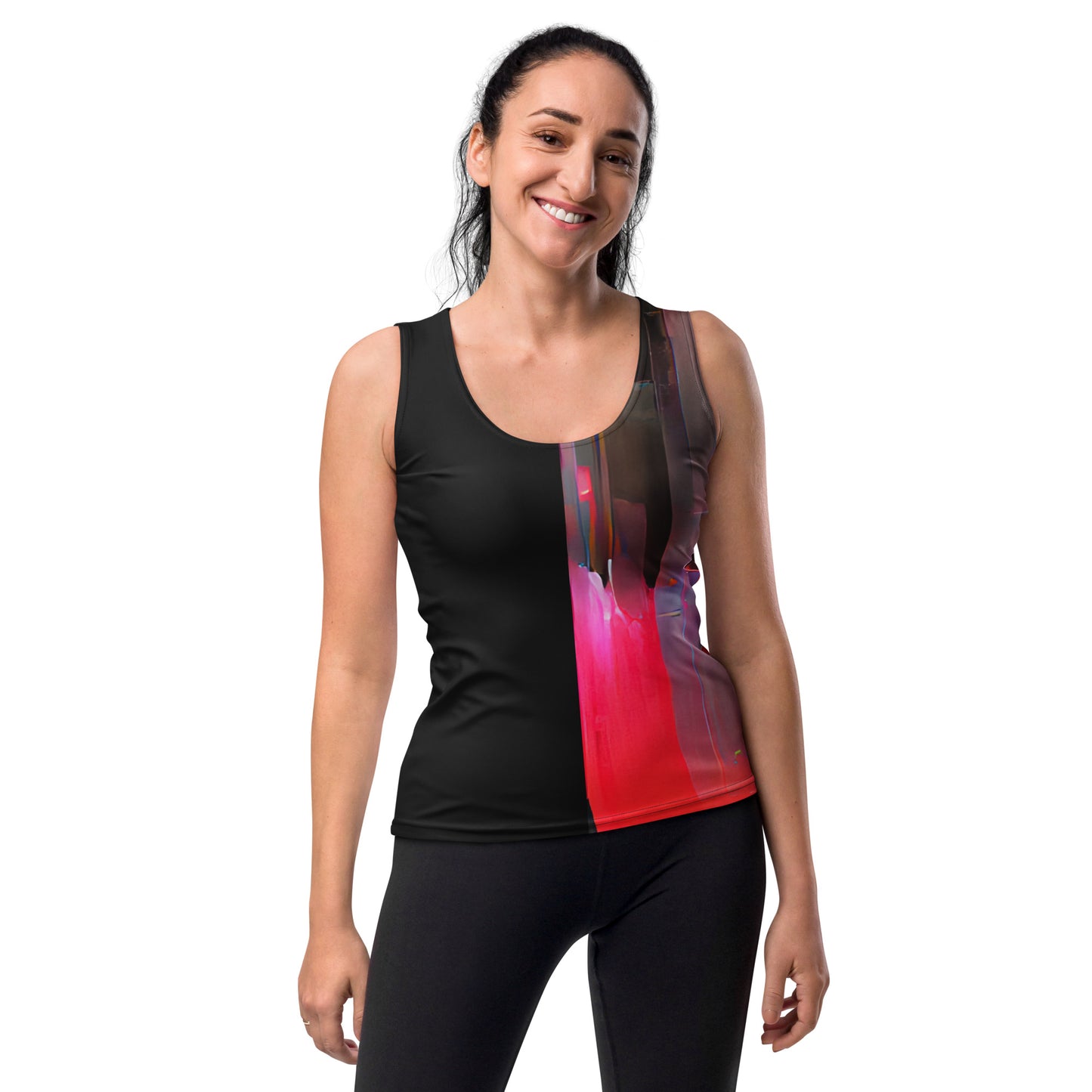 Half Black Half Báijiǔ - Womens Tank Top - iSAW Company