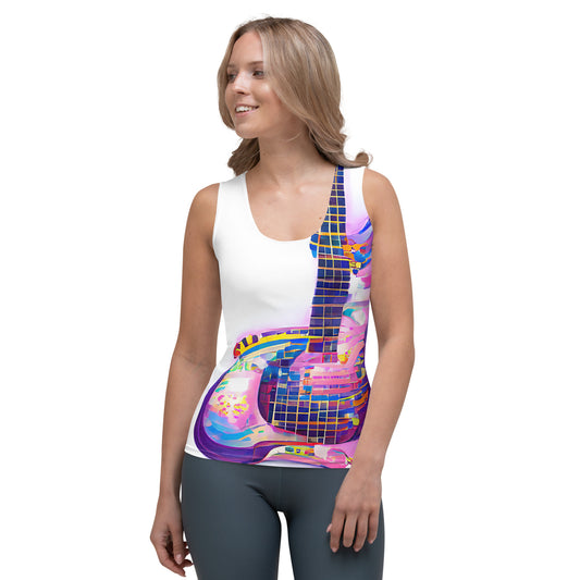 Hippie Guitar - Womens Tank Top - iSAW Company