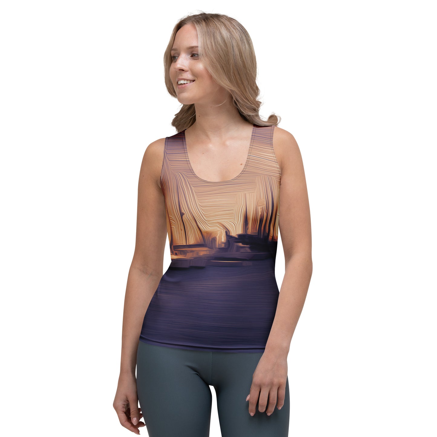 The Sleeping Yachts (at Sunset) - Womens Tank Top - iSAW Company
