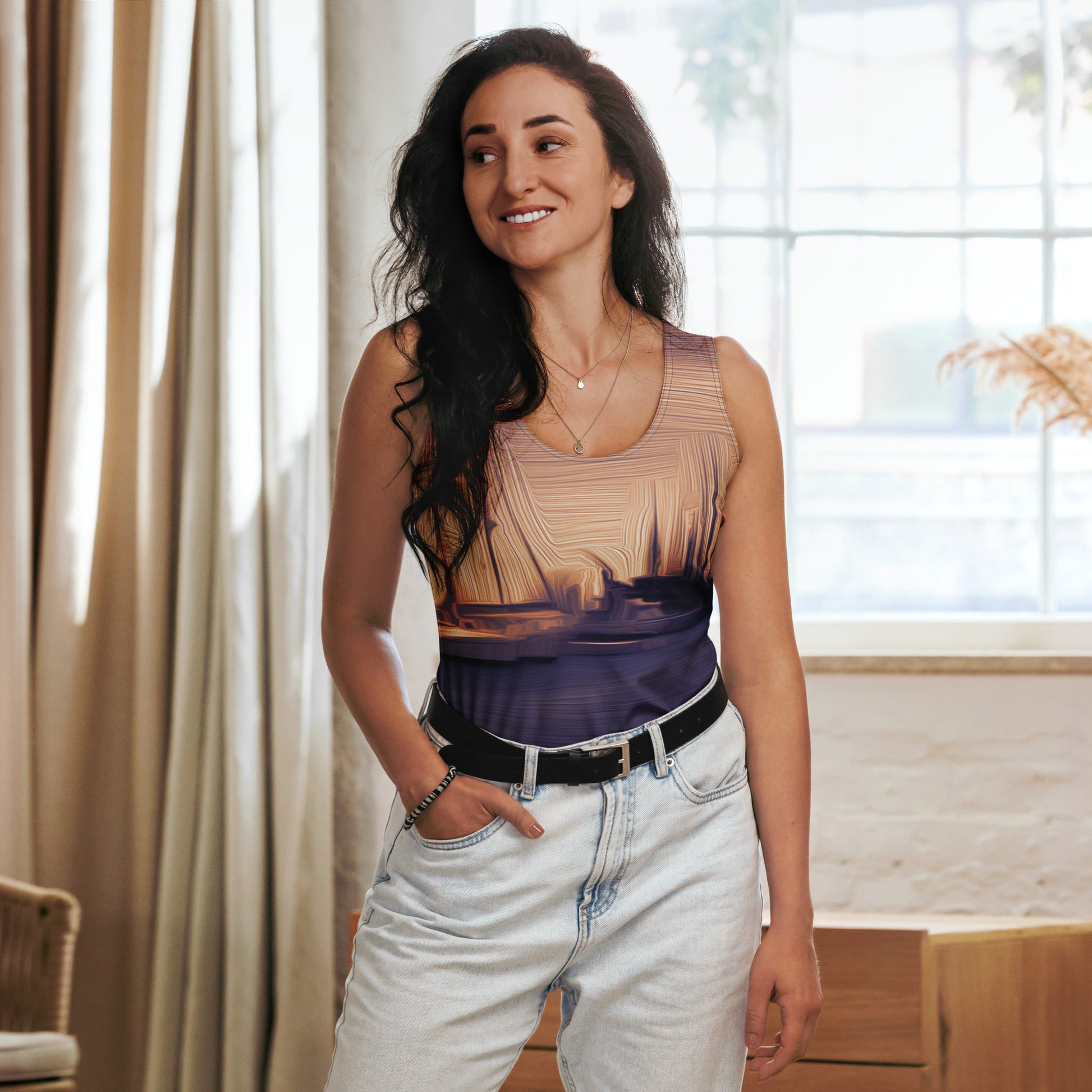 The Sleeping Yachts (at Sunset) - Womens Tank Top - iSAW Company