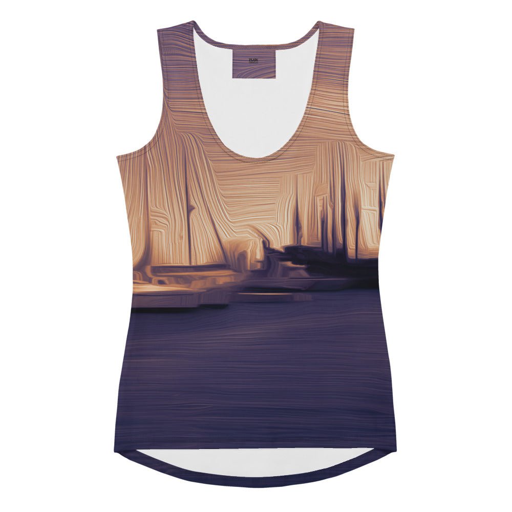 The Sleeping Yachts (at Sunset) - Womens Tank Top - iSAW Company