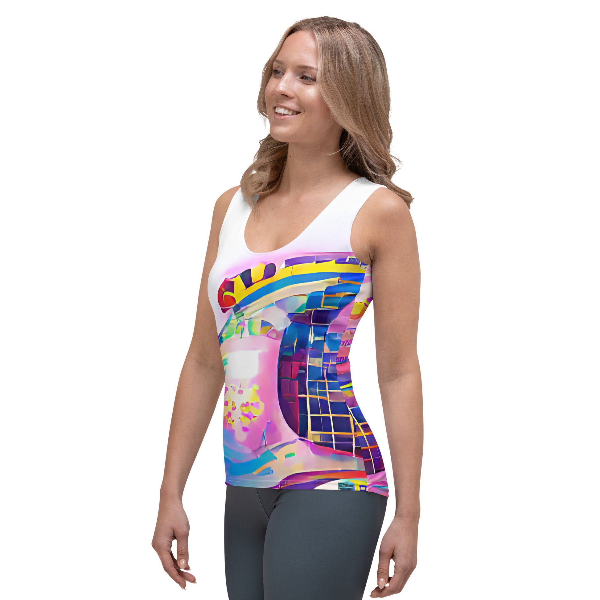 Hippie Guitar - Womens Tank Top - iSAW Company