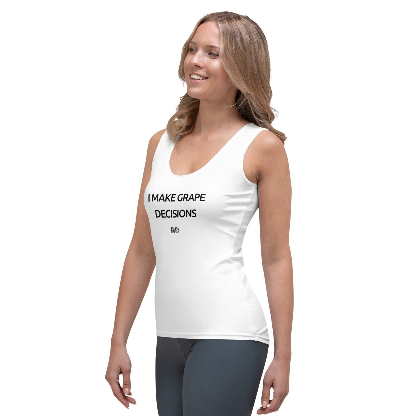 I Make Grape Decisions - Womens White Tank Top