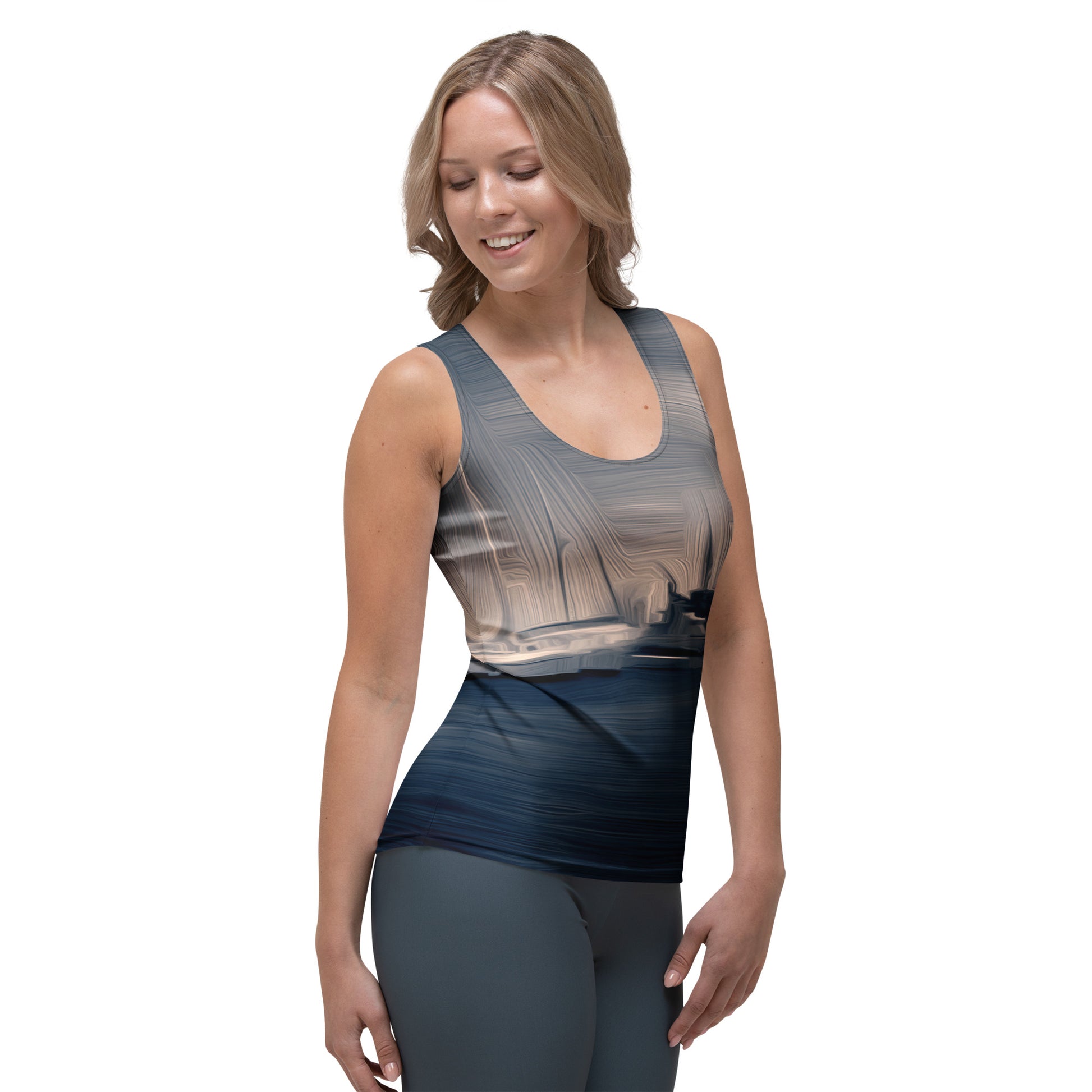 The Sleeping Yachts (at Sunrise) - Womens Tank Top - iSAW Company