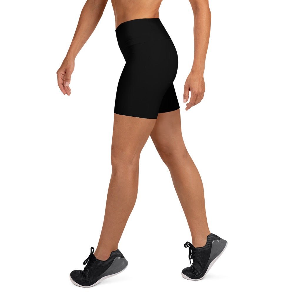 iSAW Womens Black Yoga Shorts - Comfort Fit - iSAW Company