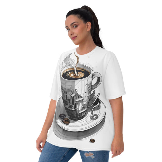 American Coffee - Womens T-Shirt - iSAW Company