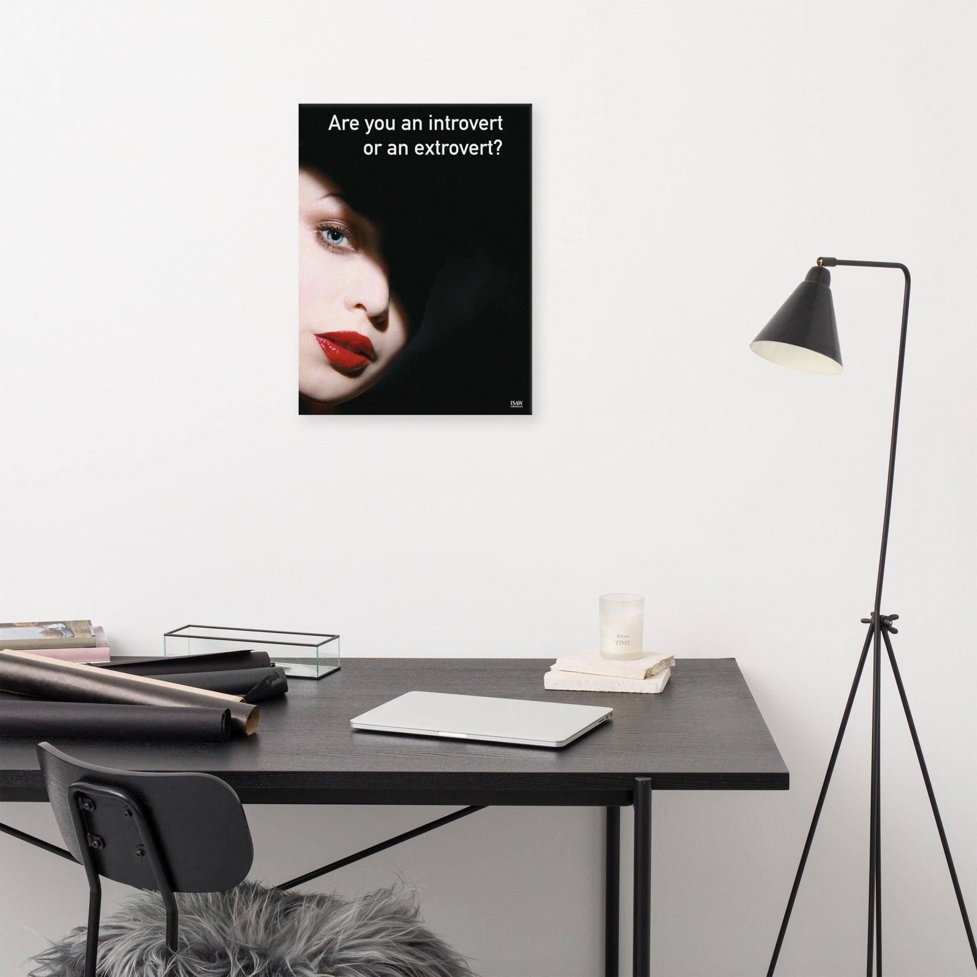 Are You An Introvert or An Extrovert - Canvas Print - iSAW Company