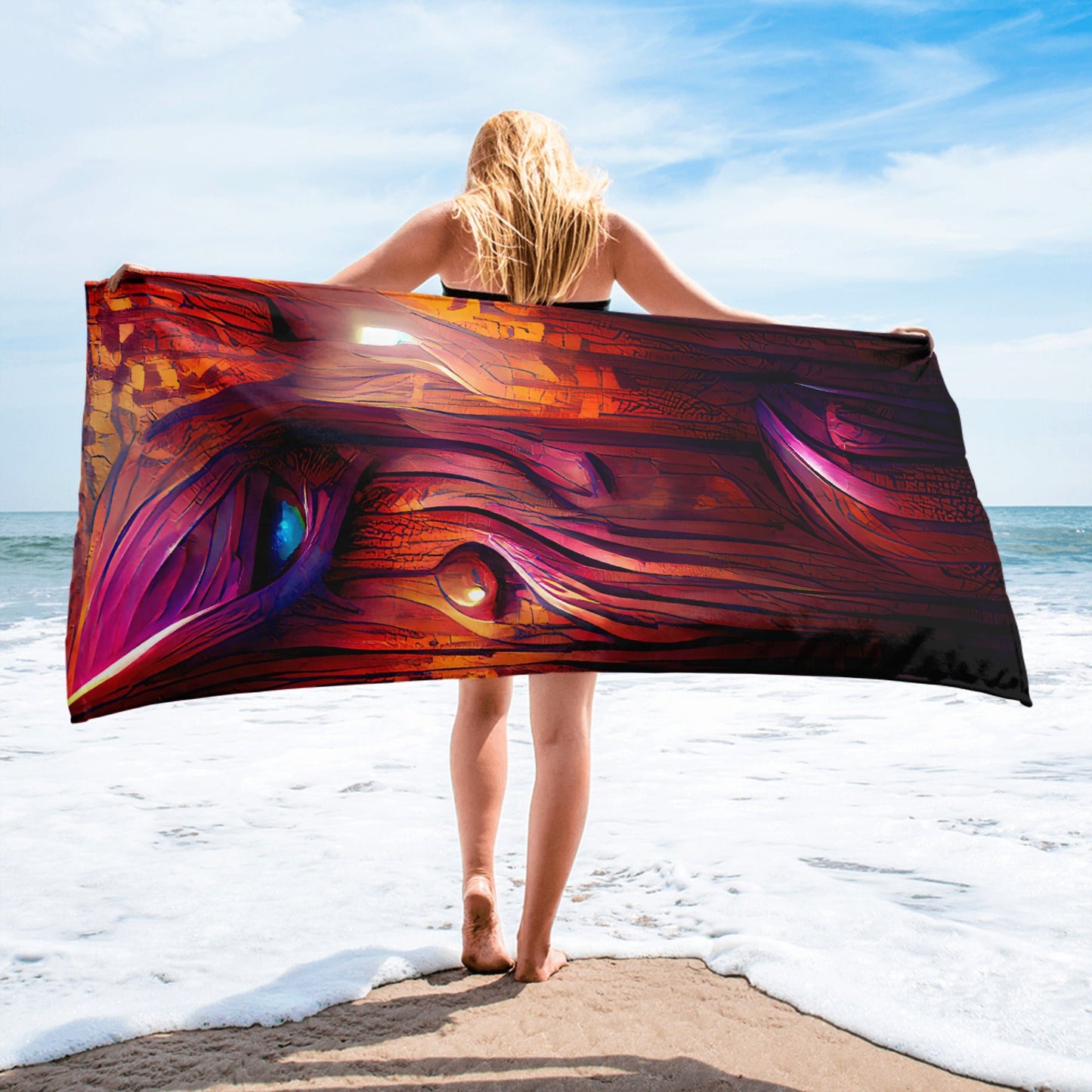 Hardwood - Beach Towel - iSAW Company
