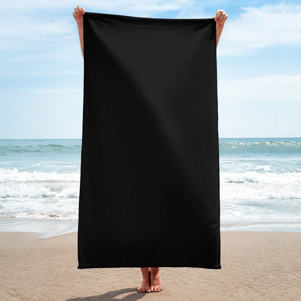 iSAW Black Beach Towel - iSAW Company