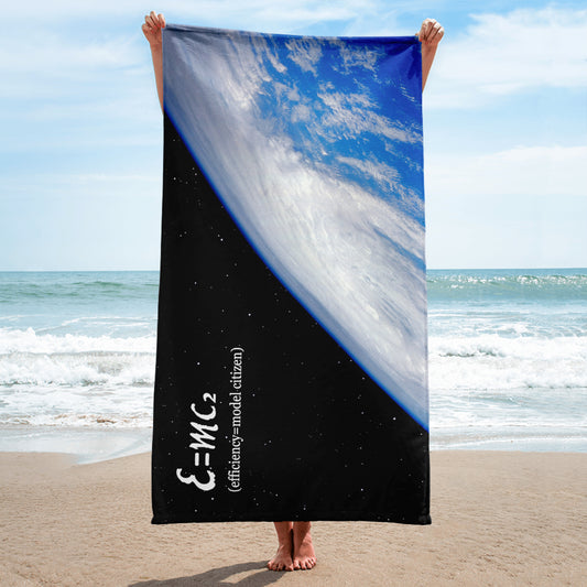 E=MC2 - Beach Towel - iSAW Company