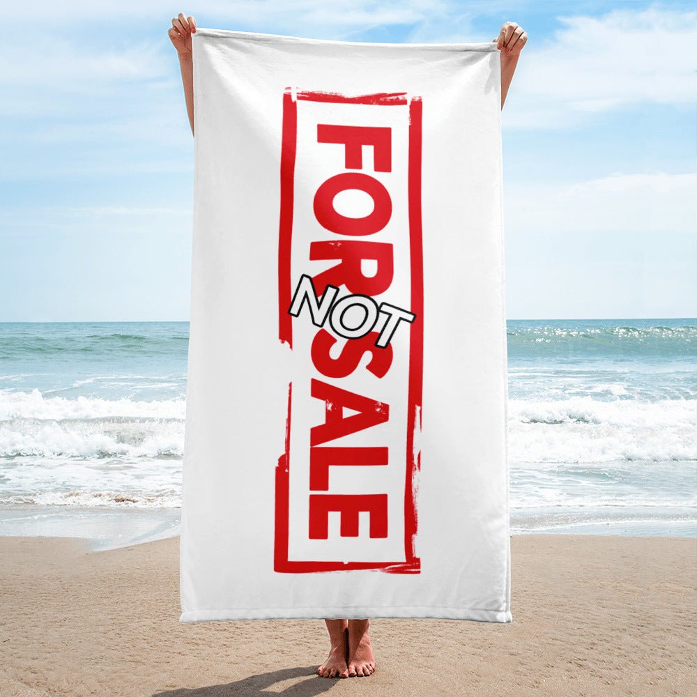 Not For Sale Red Stamp - Beach Towel - iSAW Company