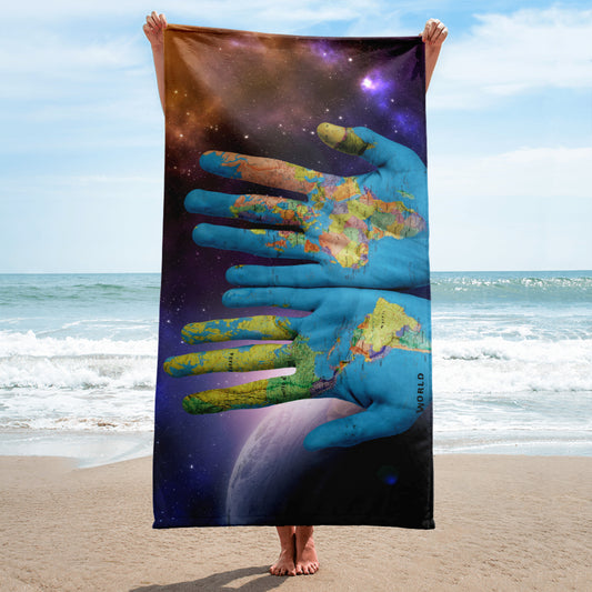 Created By God's Own Hands - Beach Towel - iSAW Company