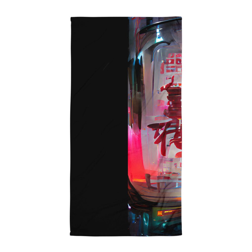 Half Black Half Báijiǔ - Beach Towel - iSAW Company