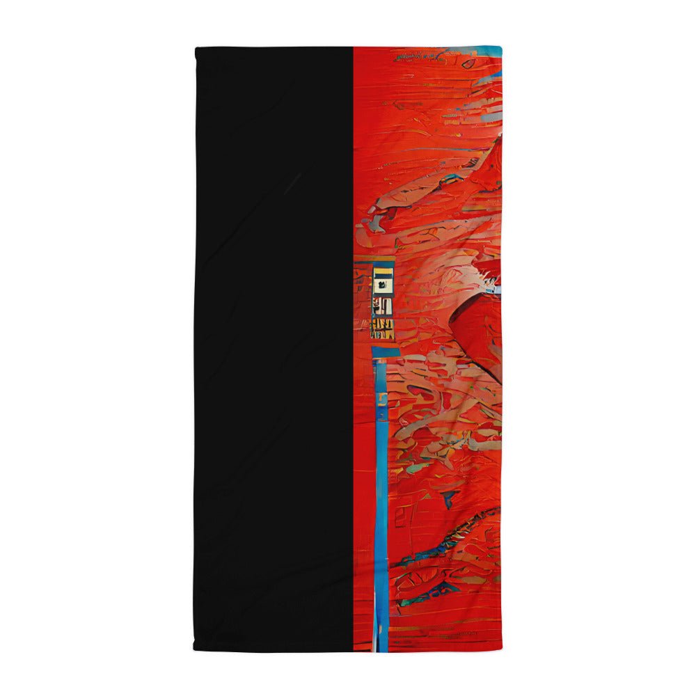 Half Black Half Hónghǎi - Beach Towel - iSAW Company