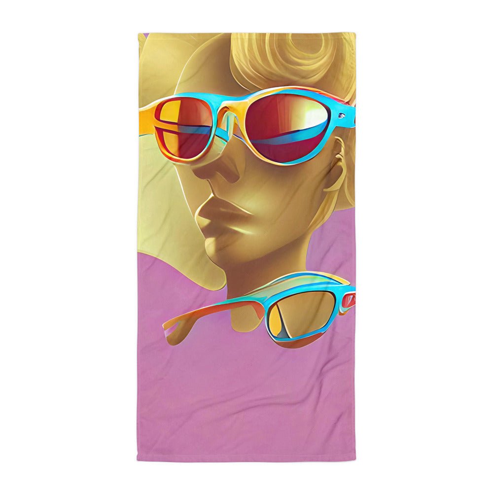 Retro Cool Pink - Beach Towel - iSAW Company