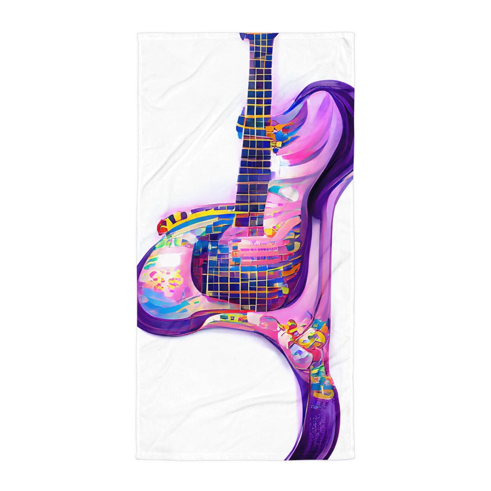 Hippie Guitar - Beach Towel - iSAW Company