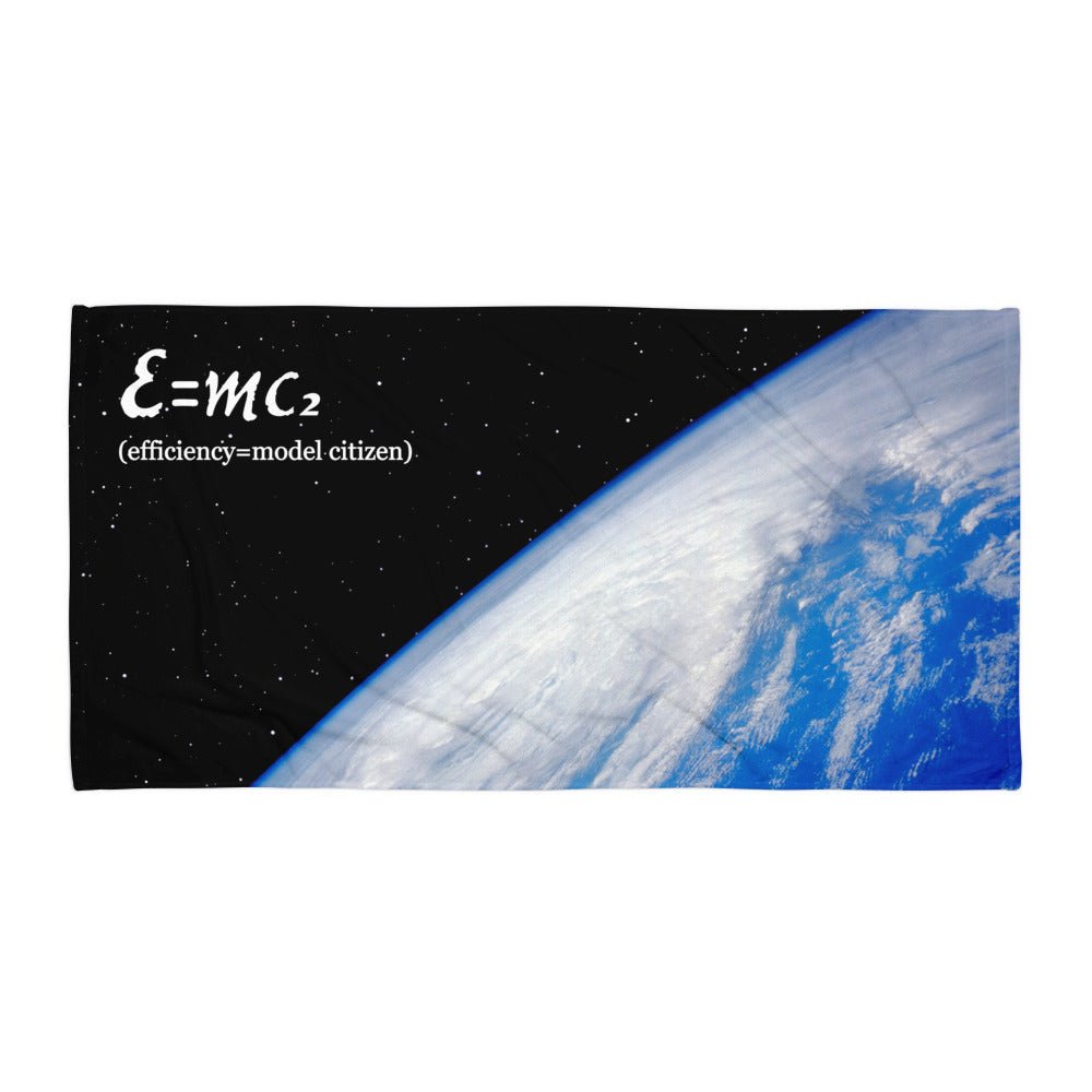E=MC2 - Beach Towel - iSAW Company