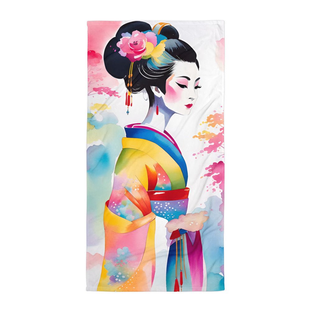 Geisha Girl - Beach Towel - iSAW Company