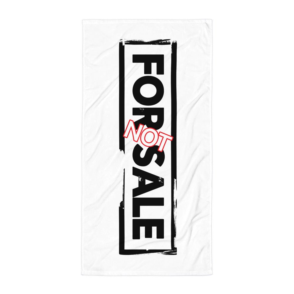 Not For Sale Black Stamp - Beach Towel - iSAW Company