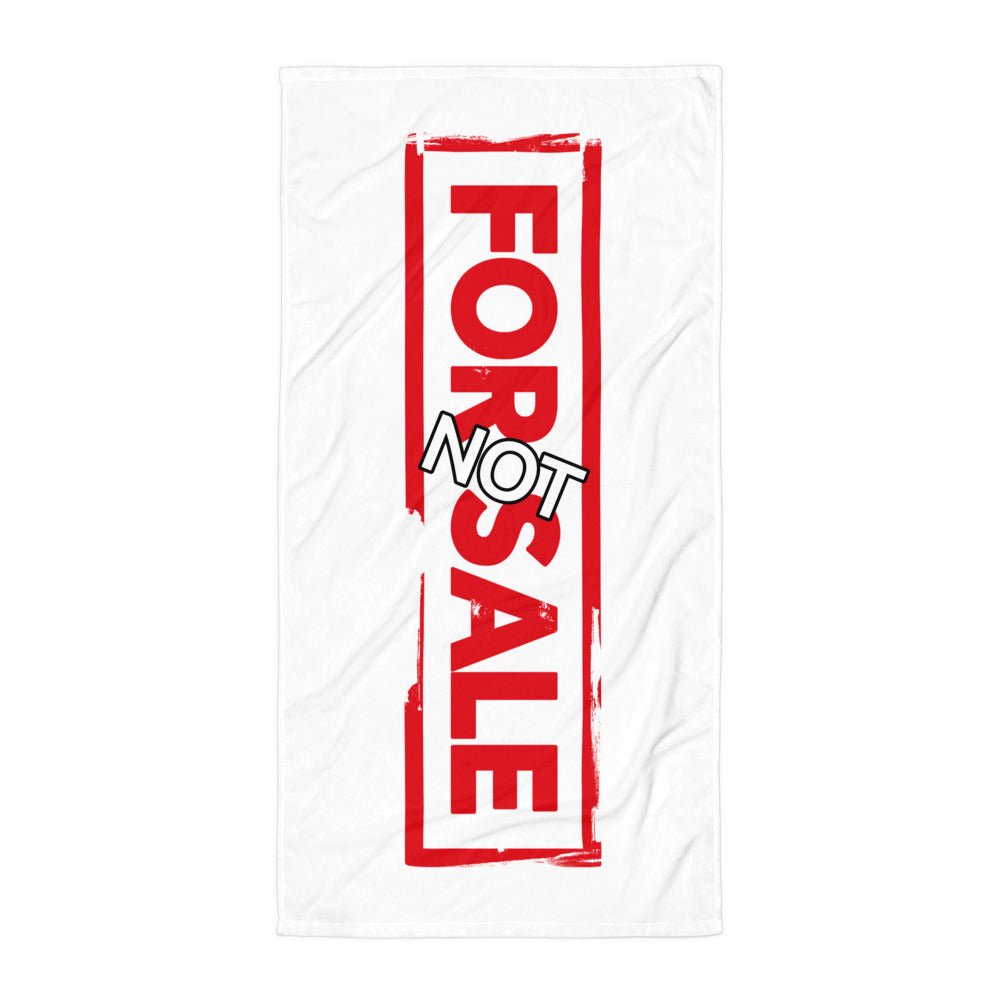 Not For Sale Red Stamp - Beach Towel - iSAW Company
