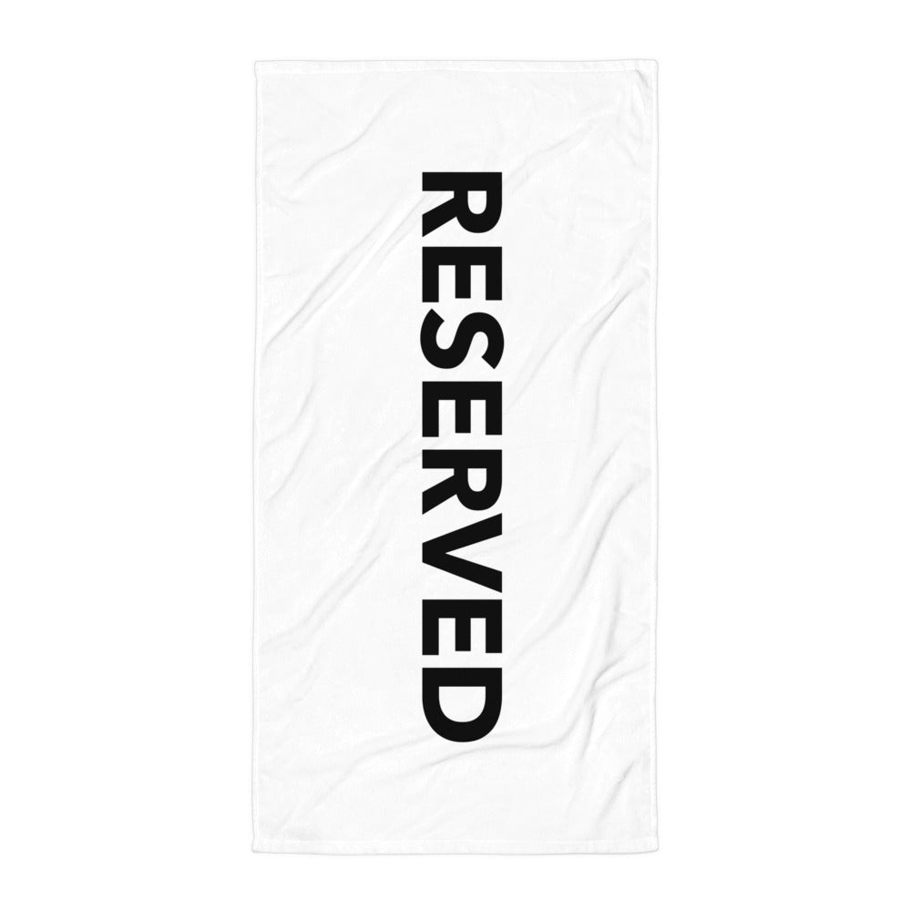 Reserved White Beach Towel - iSAW Company
