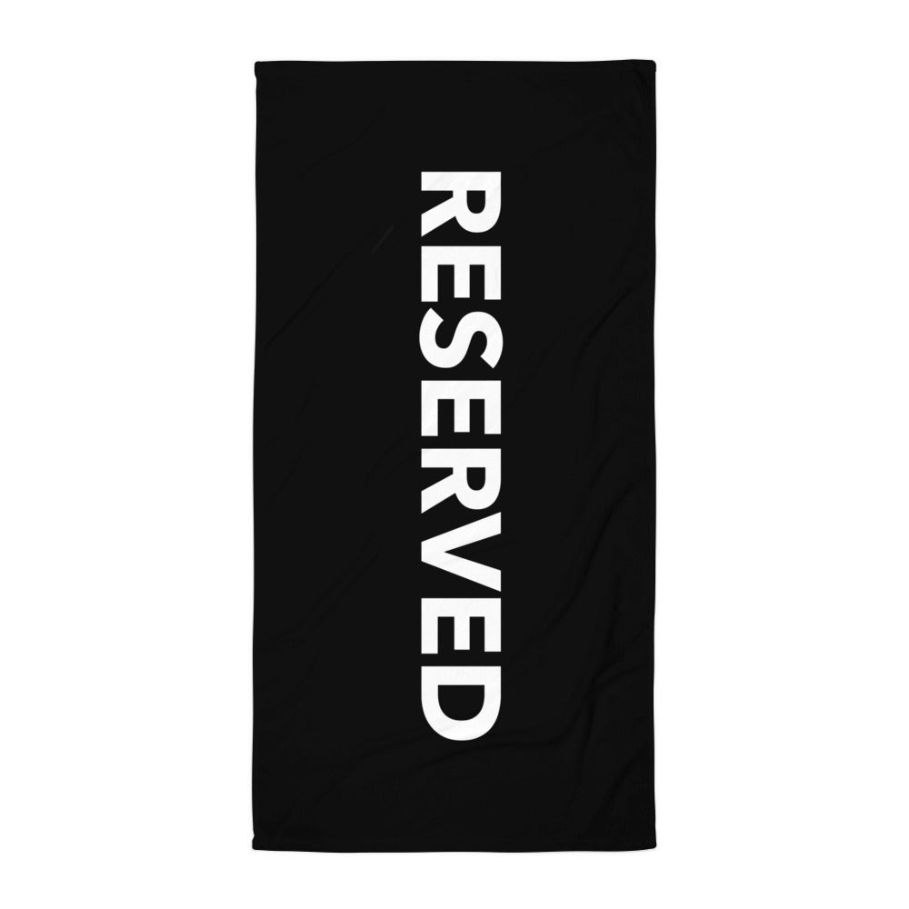 Reserved Black Beach Towel - iSAW Company