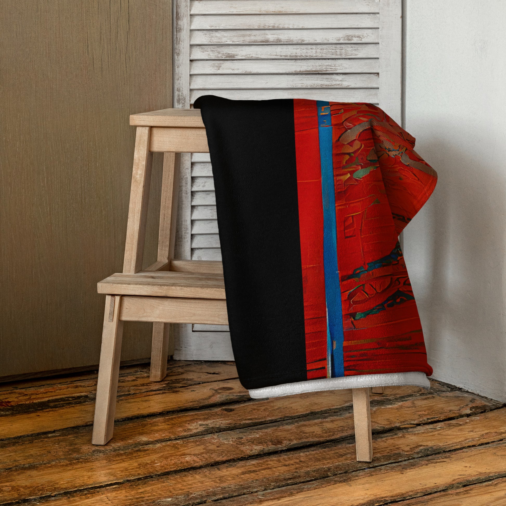 Half Black Half Hónghǎi - Beach Towel - iSAW Company