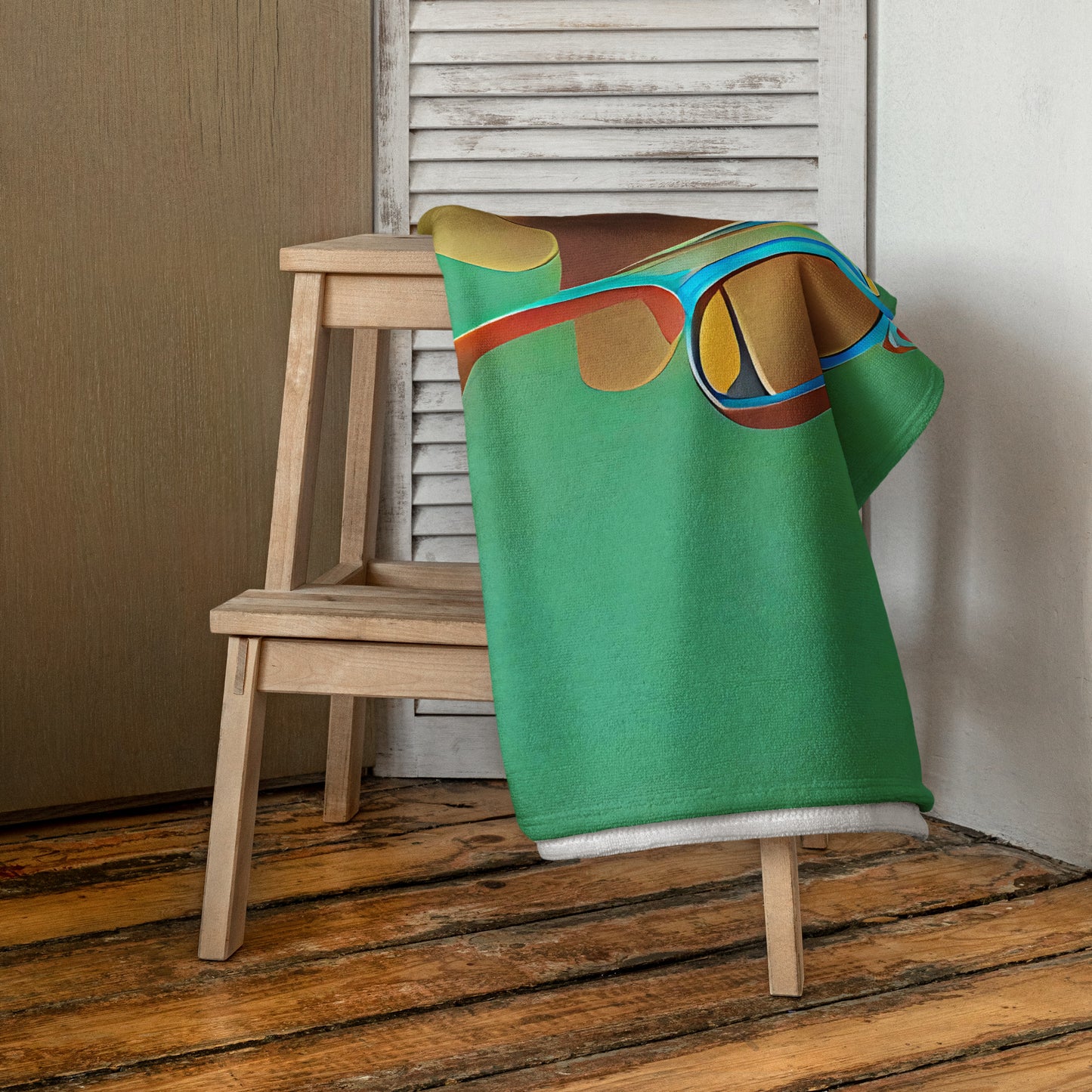 Retro Cool Blue - Beach Towel - iSAW Company