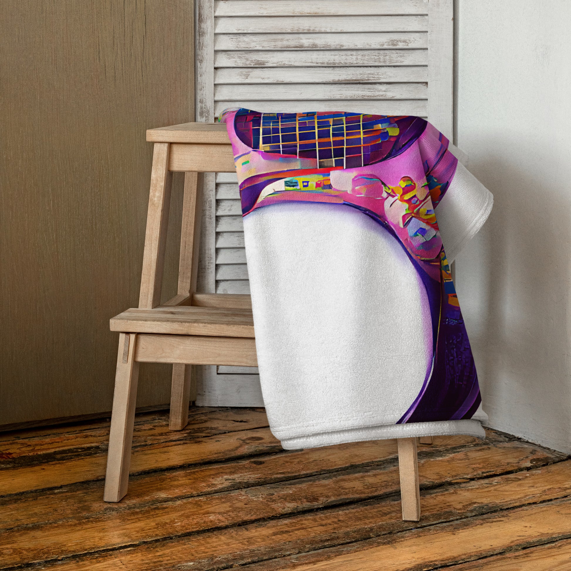 Hippie Guitar - Beach Towel - iSAW Company